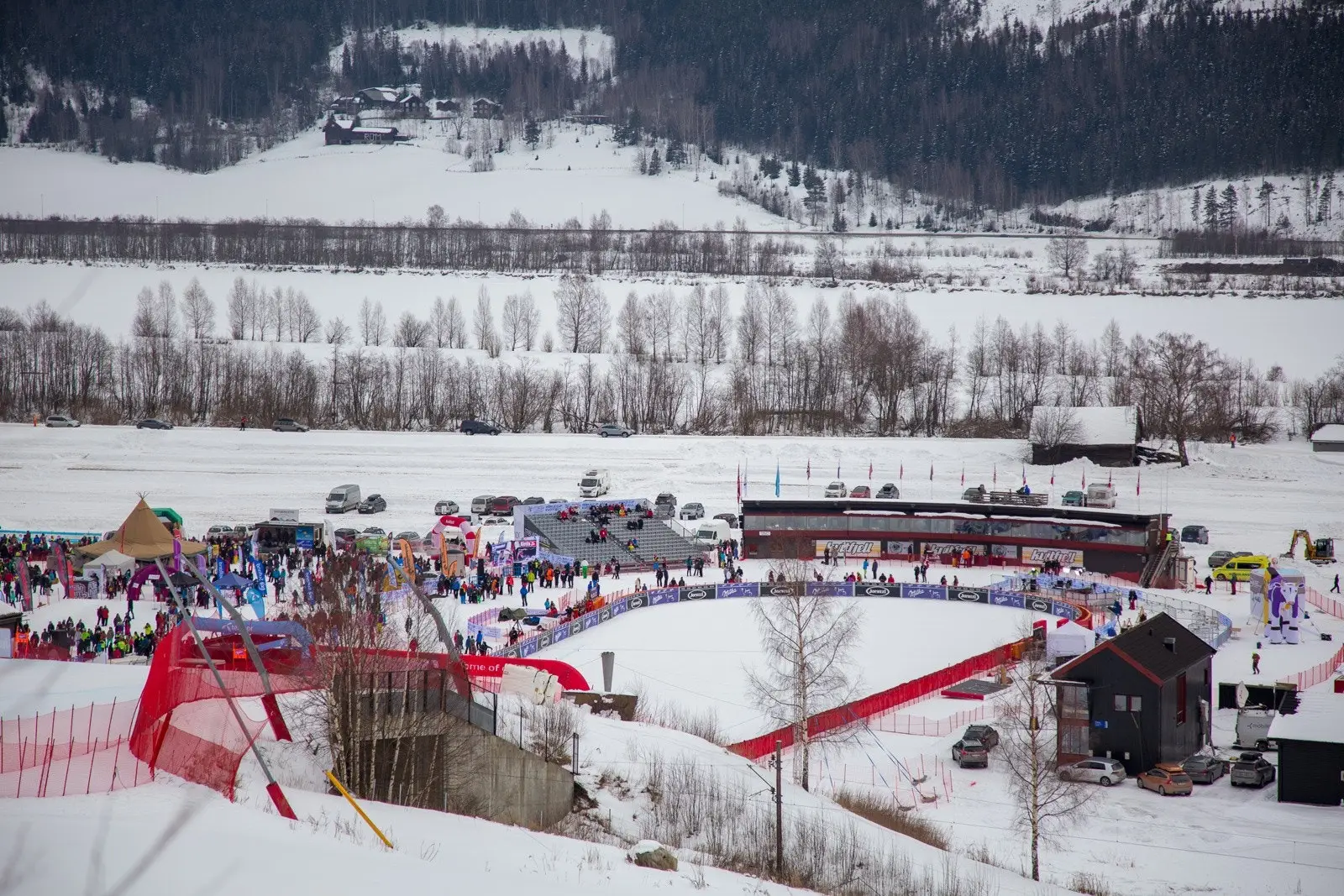 Fra alpinanlegget på Kvitfjell