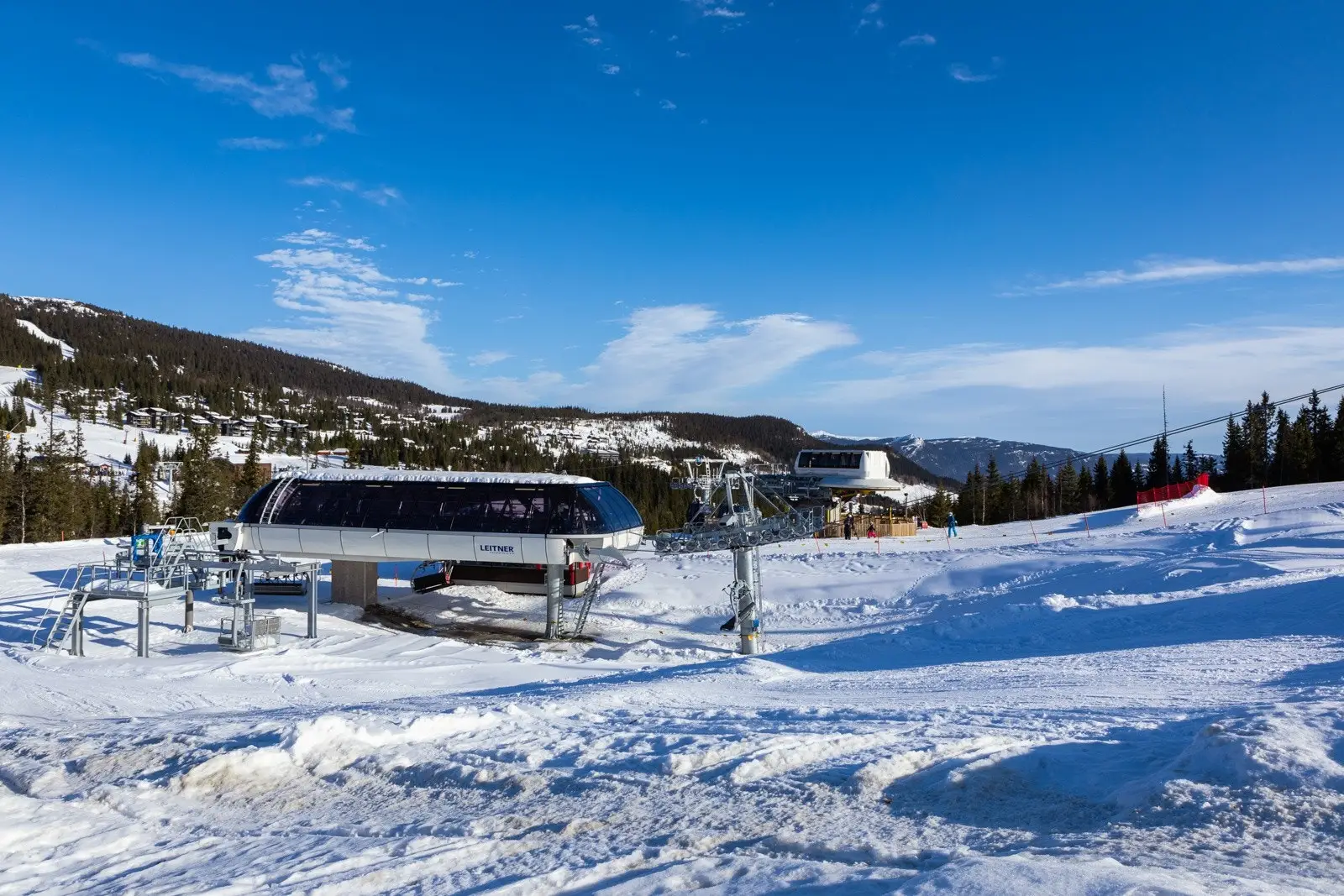 Fra alpinanlegget på Kvitfjell